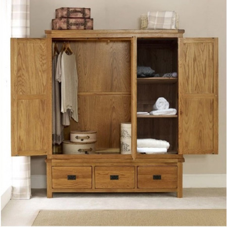 Rustic BR01 : Trọn Bộ Phòng Ngủ Gỗ Sồi - 07 Pcs